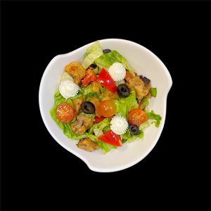 Салат с хрустящим баклажаном