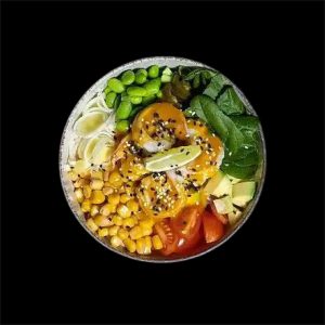 Рис с креветками и кукурузой